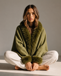 Faux Fur Cape
