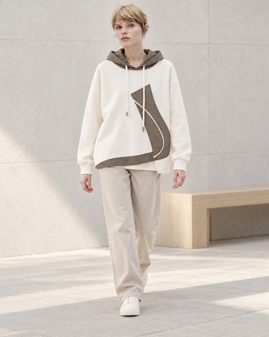 Asymmetric Zip Hoodie