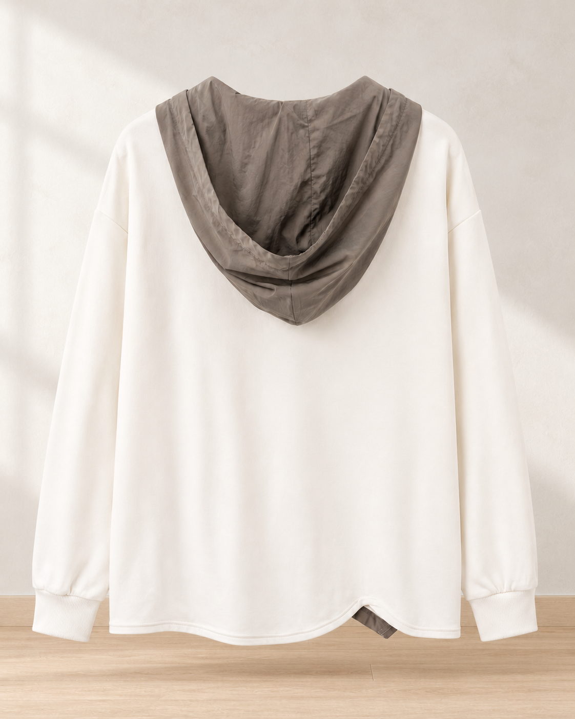 Asymmetric Zip Hoodie – rear