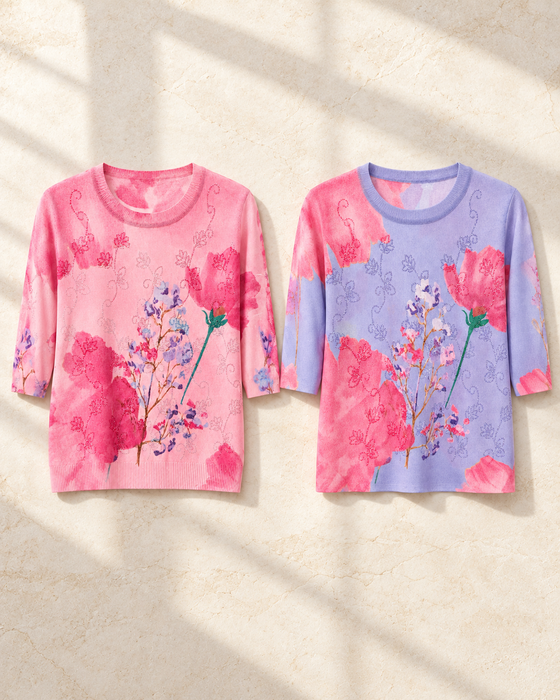 Botanical Vintage Top – colours comparison