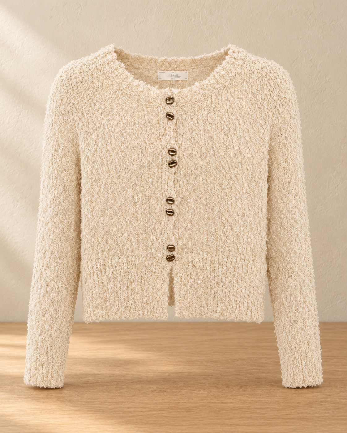 Bouclé Button Cardigan – product showcase