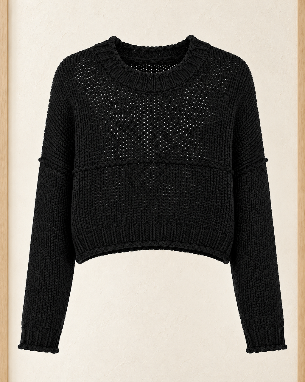 Chunky Knit Crop Sweater – product showcase