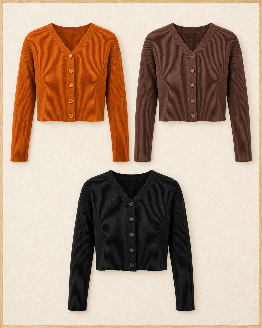 Core Knit Cardigan – three colours