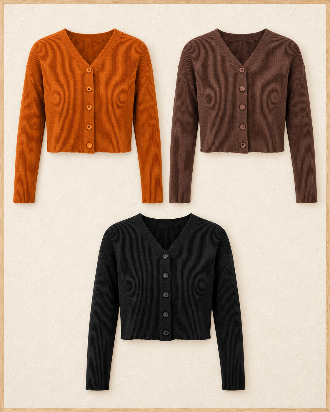 Core Knit Cardigan – three colours