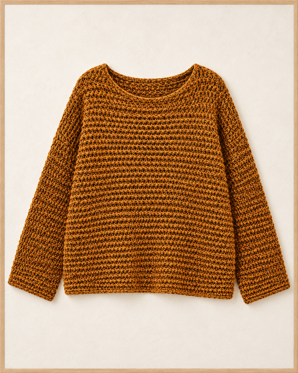 Cozy Ribbed Knit Sweater – front flatlay