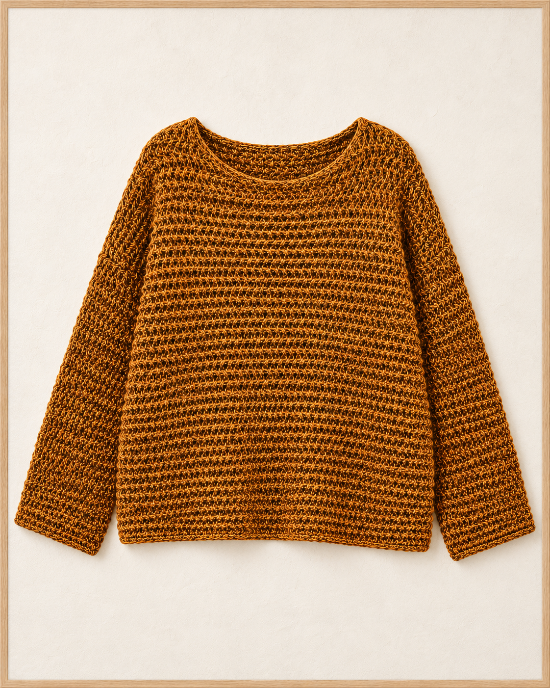 Cozy Ribbed Knit Sweater – front flatlay