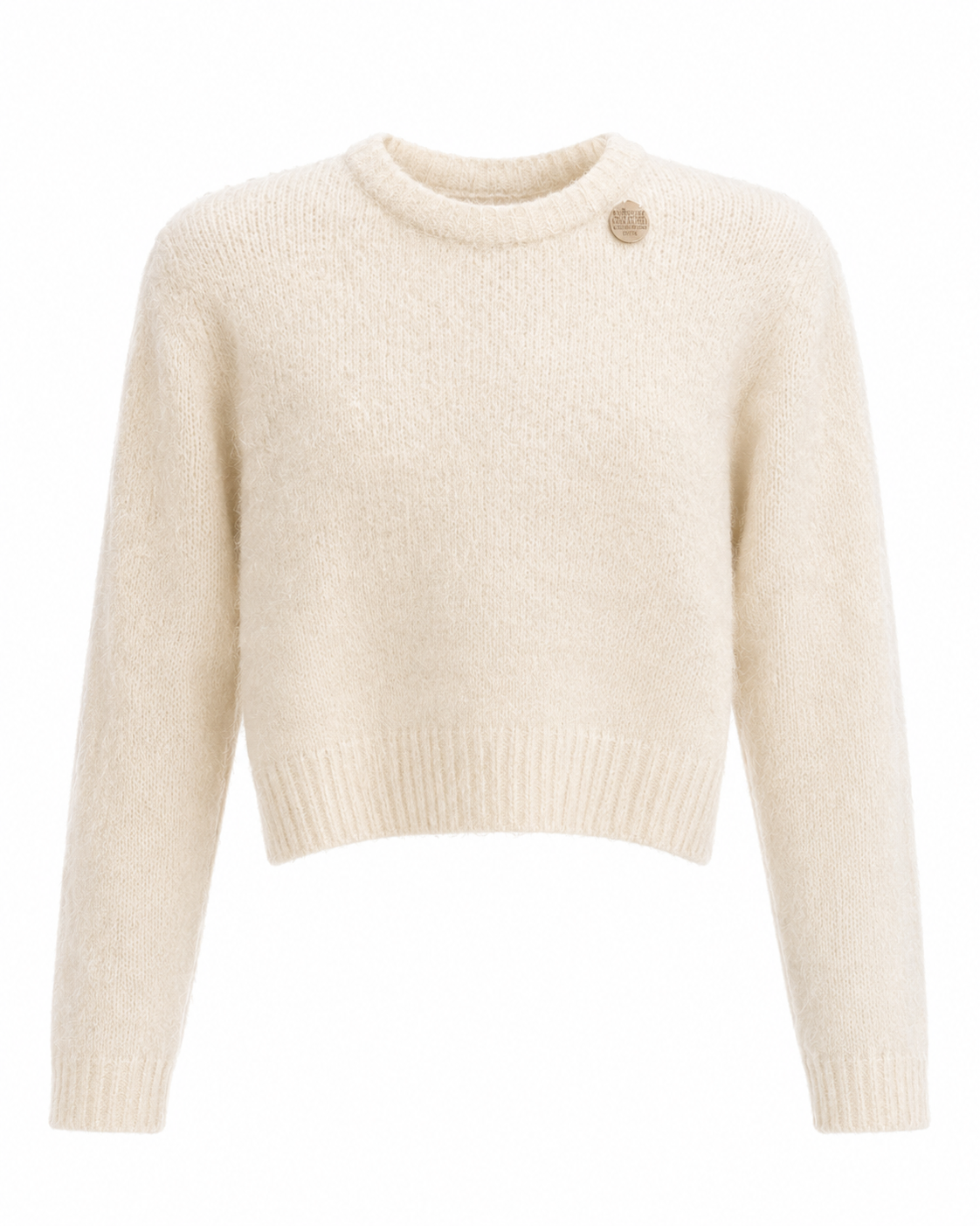 Detachable Accessory Detail Cropped Sweater – product detail