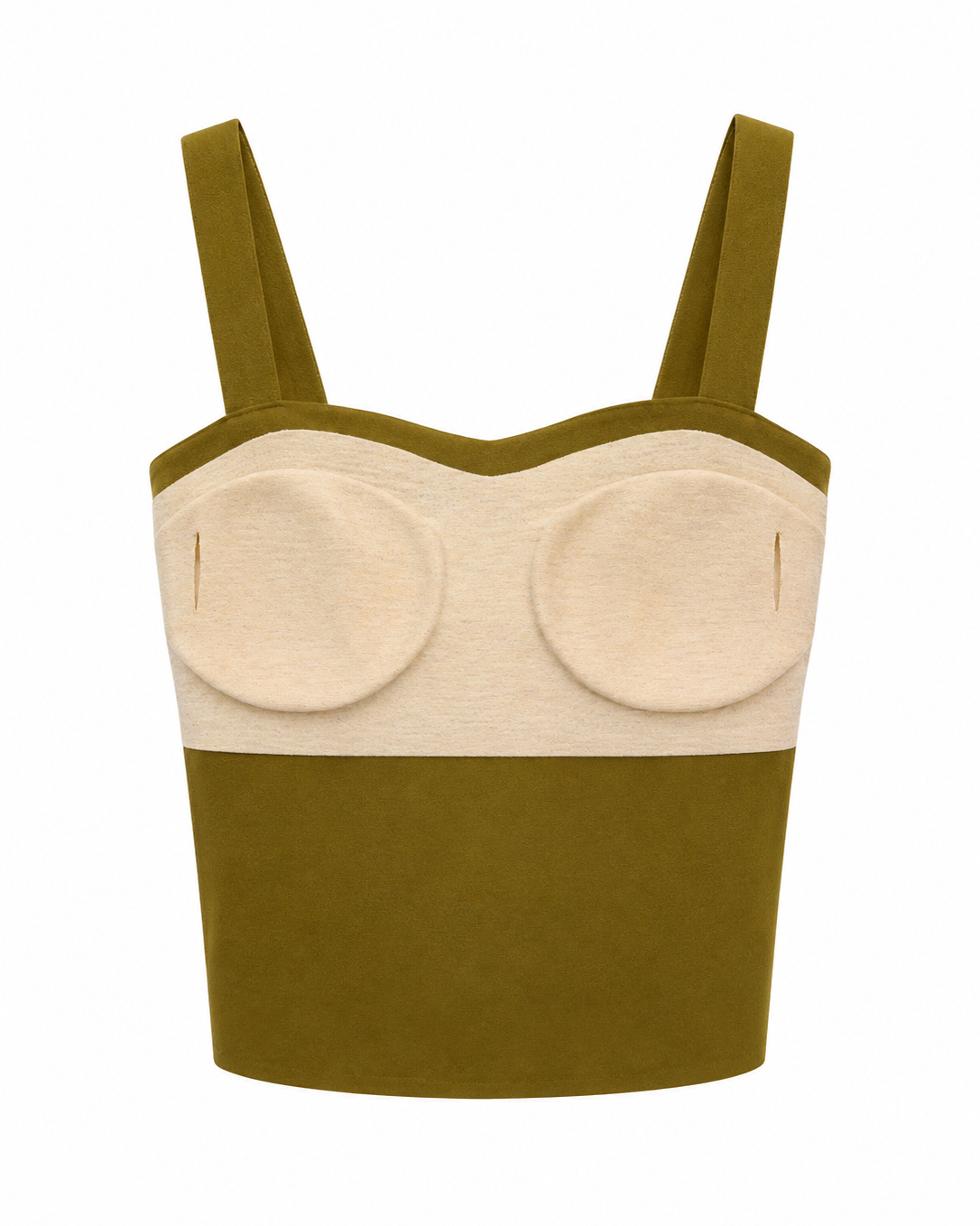 Faux Suede Corset Top – interior detail