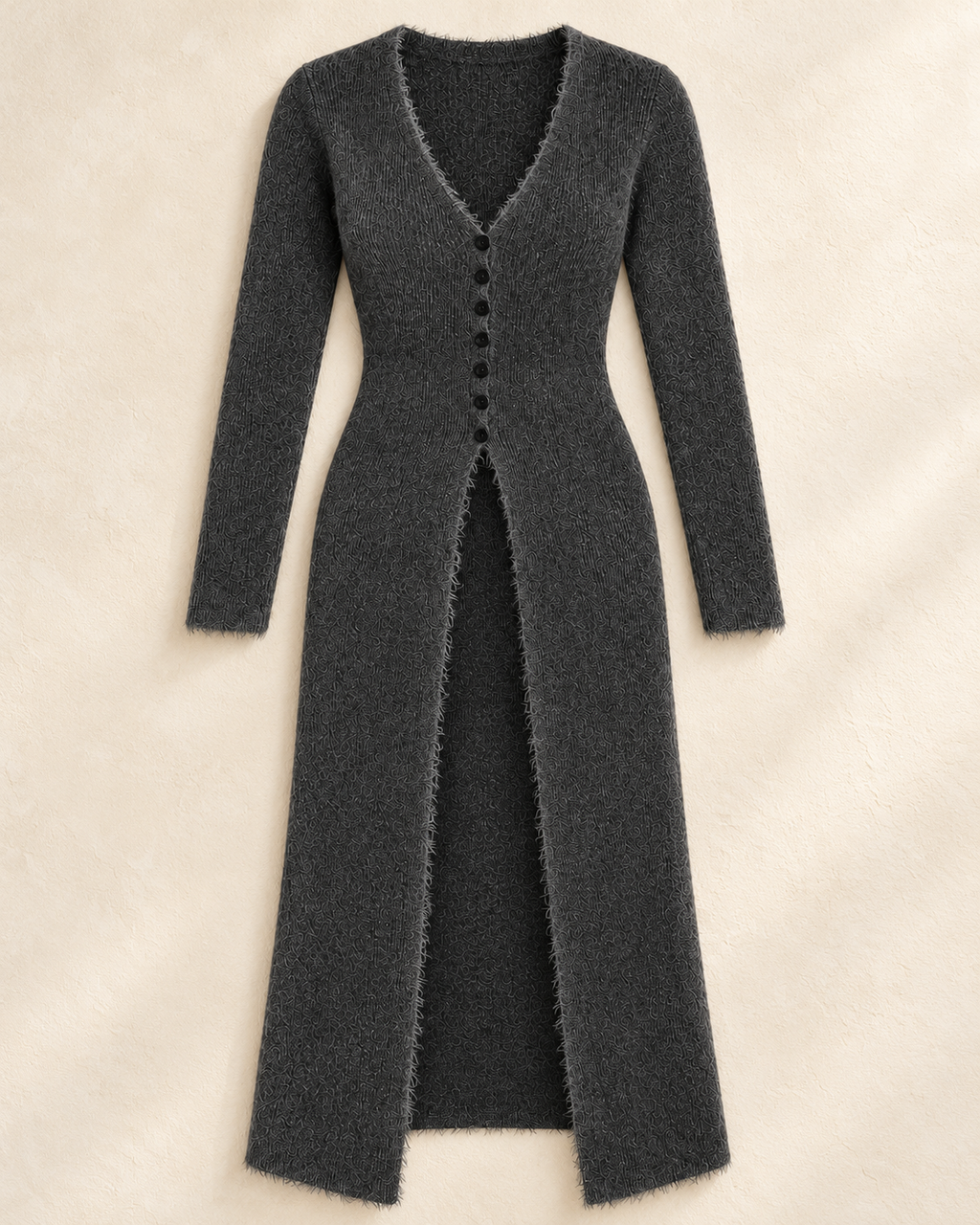 Fuzzy Knit Cape – product showcase