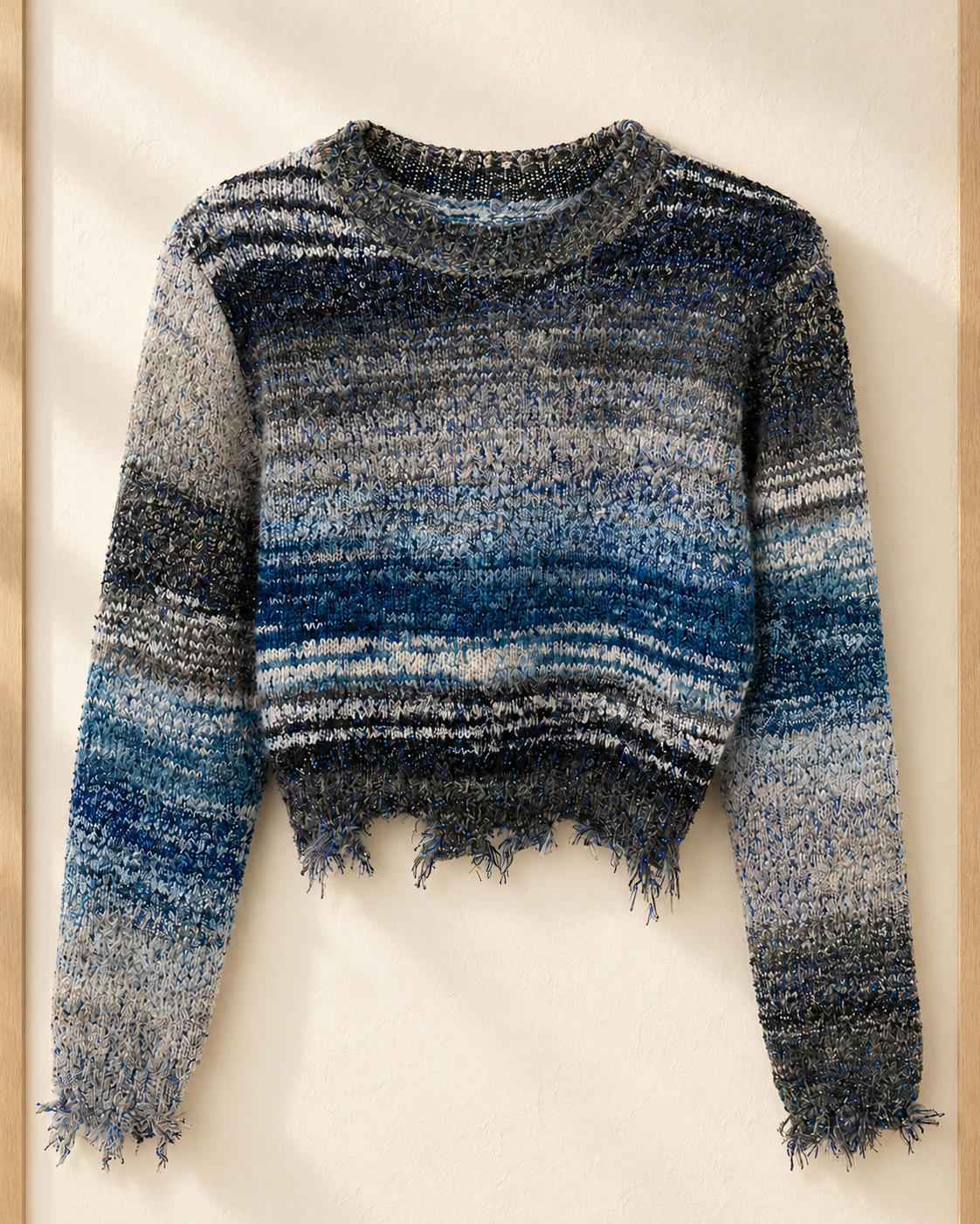 Gradient Fringe Knit Sweater – product showcase
