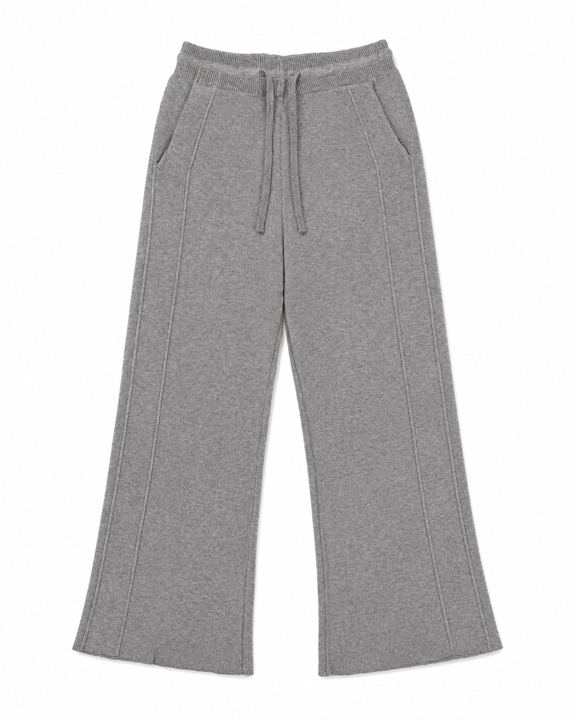 Gray Seam Detail Wide Leg Sweatpants – product showcase