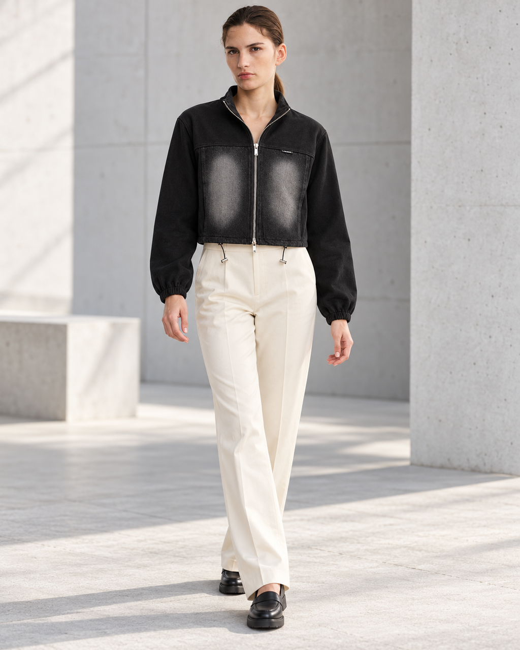 Hybrid Denim Jacket – model hero