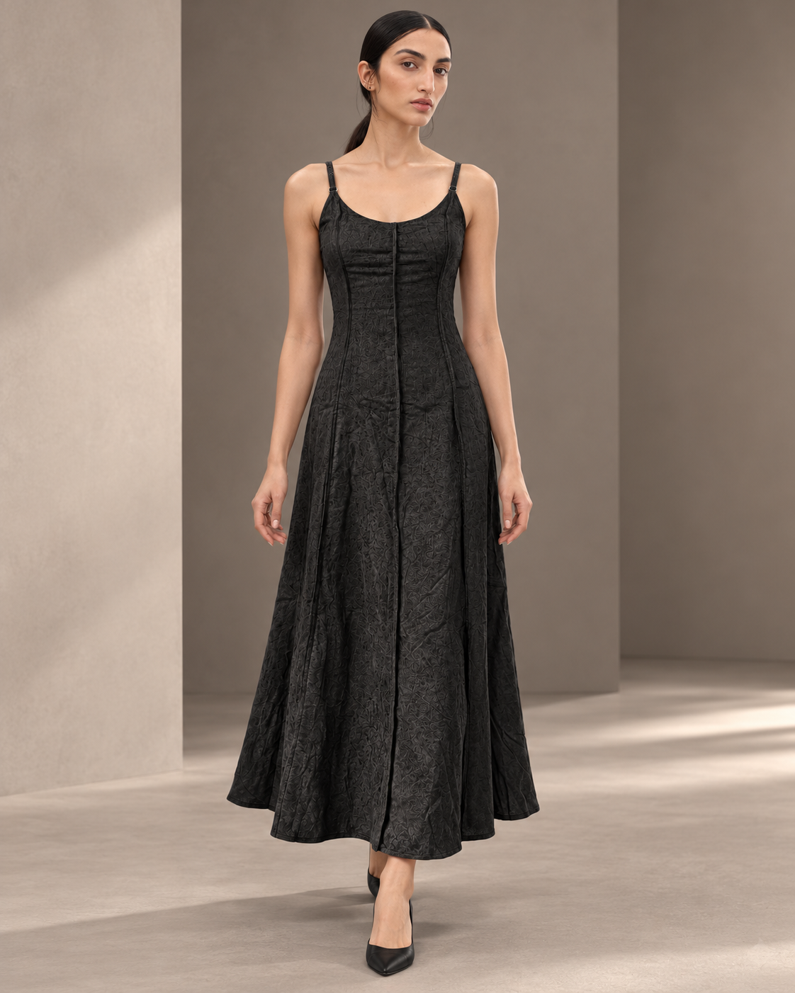 Long Suede Dress – hero