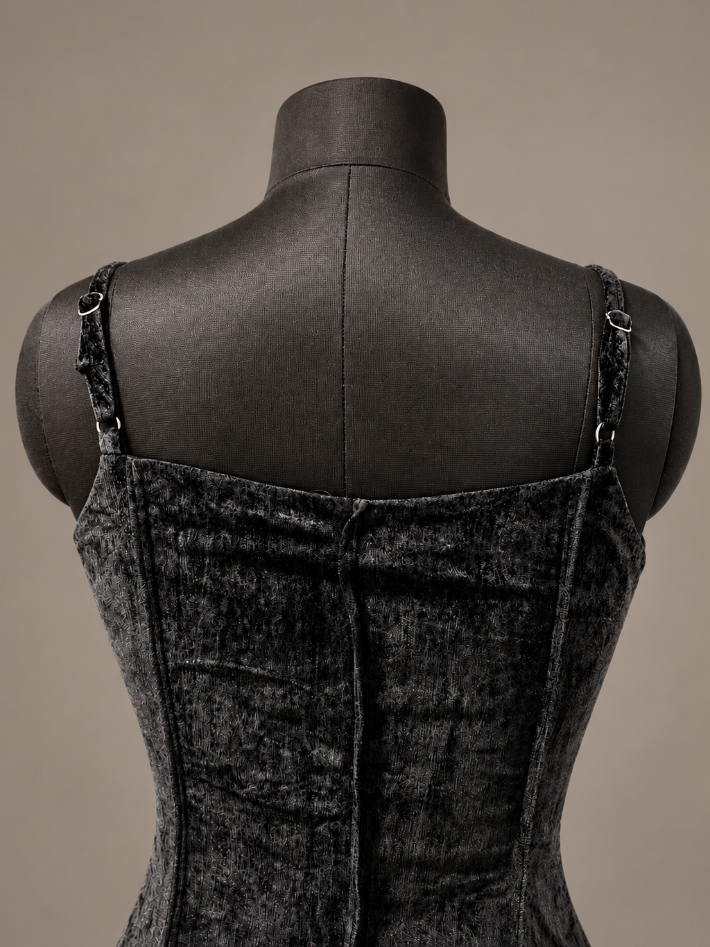 Long Suede Dress – strap detail