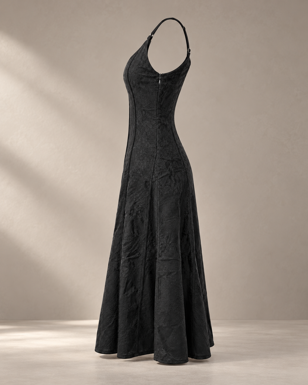 Long Suede Dress – side angle