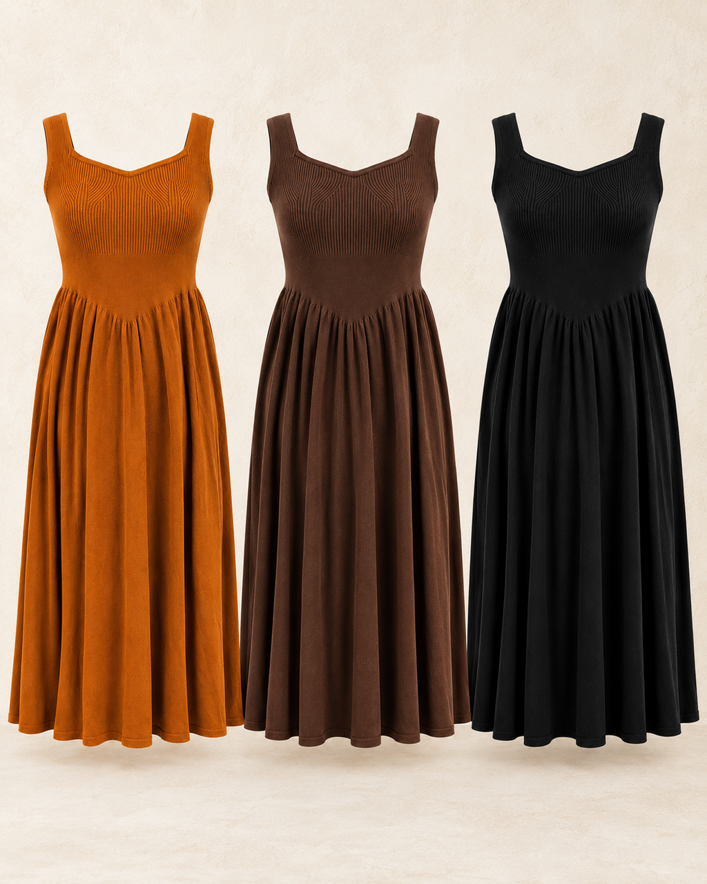Maple Rib Midi – three colours