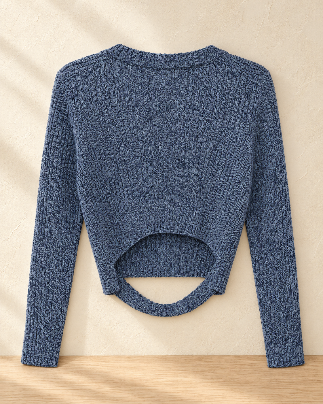 Open Back Knit Top – back view