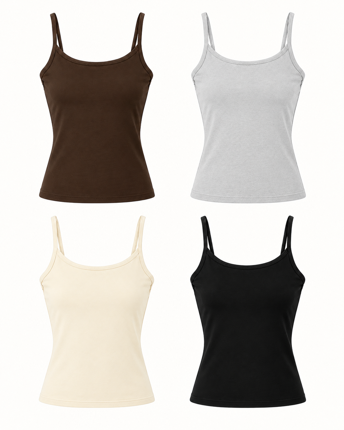 Padded Cami Top – colours comparison