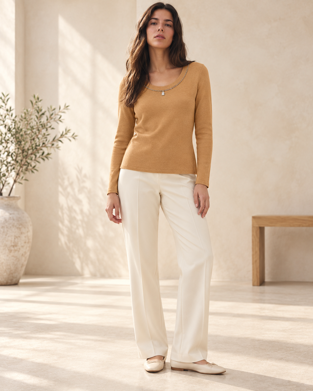 Pendant Knit Top