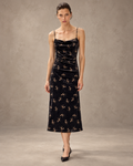 Printed Velvet Dress – hero