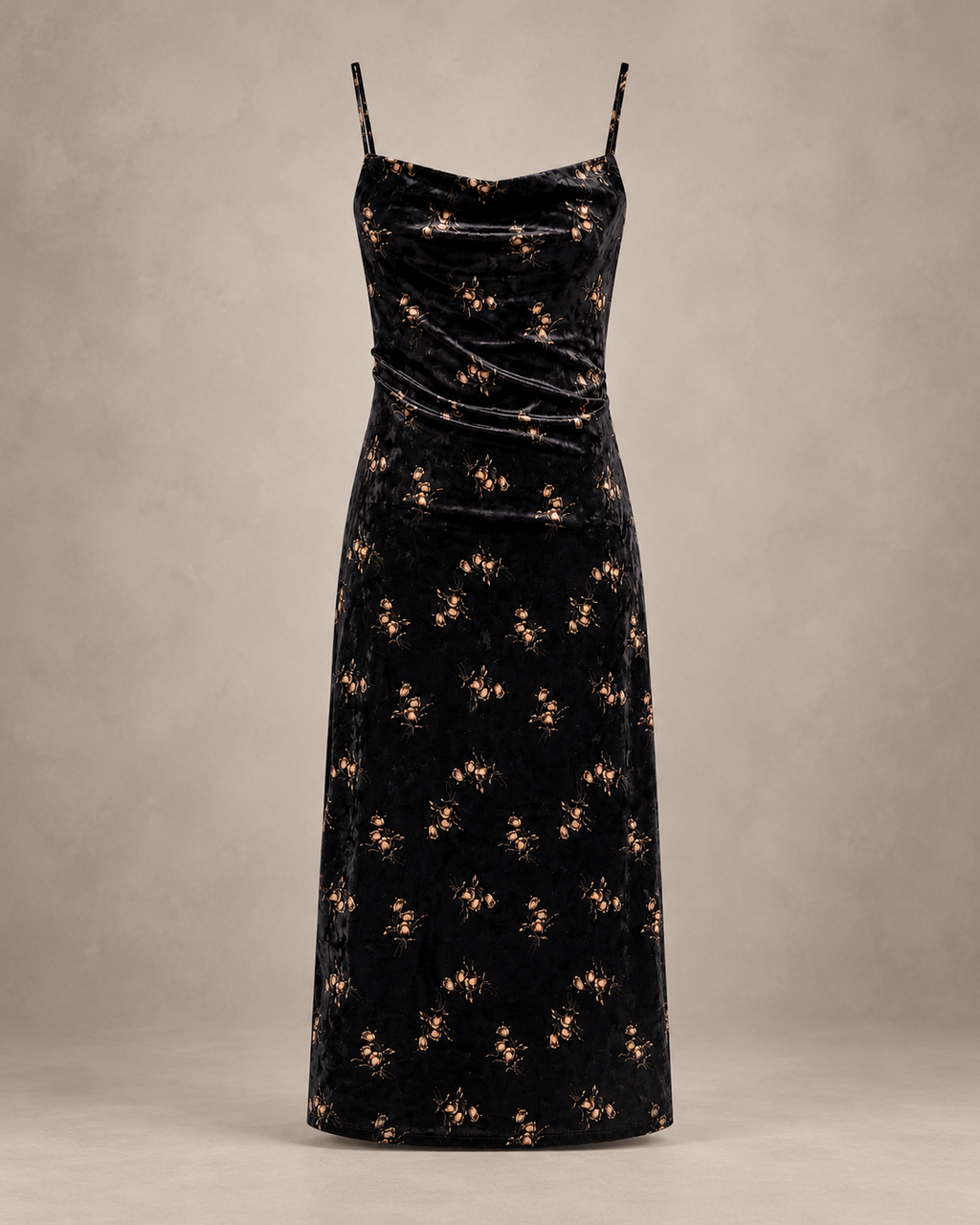 Printed Velvet Dress – product