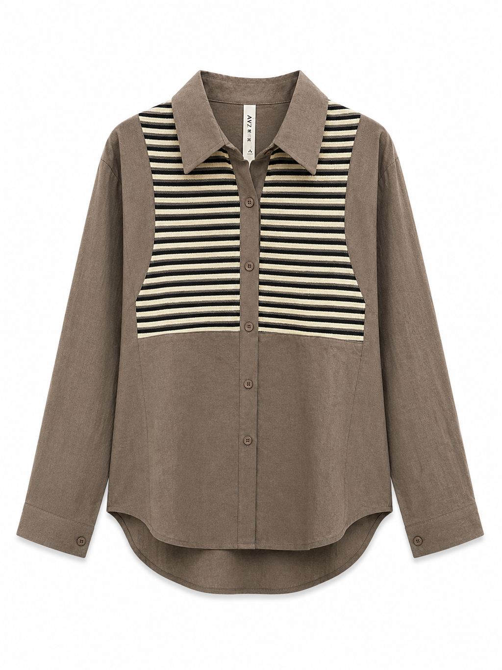 Regular Suede Shirt – gray showcase