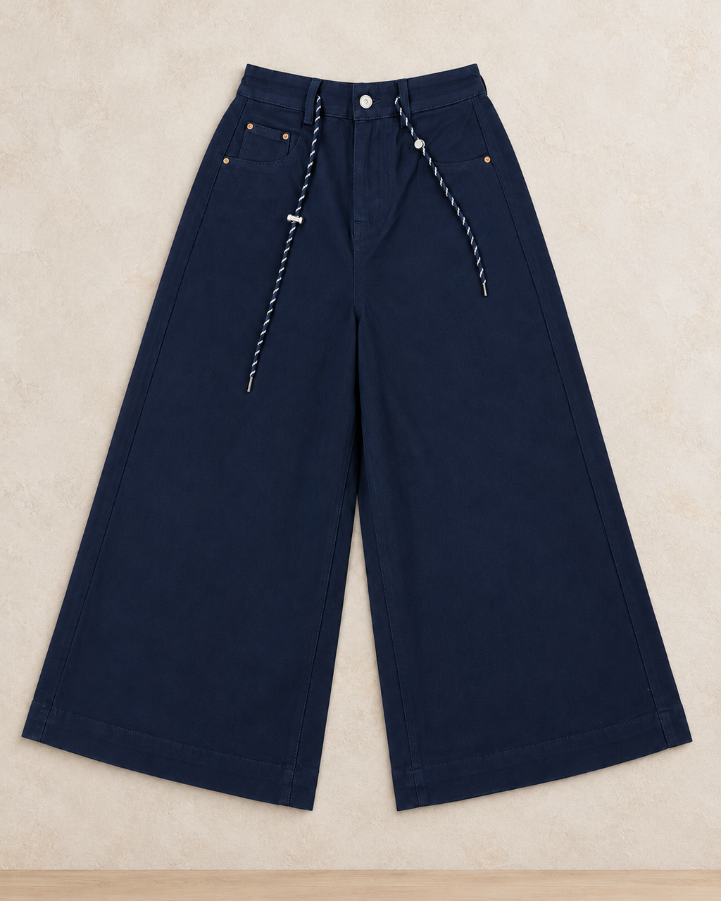 Rope-Detail Wide-Leg Culottes – product showcase