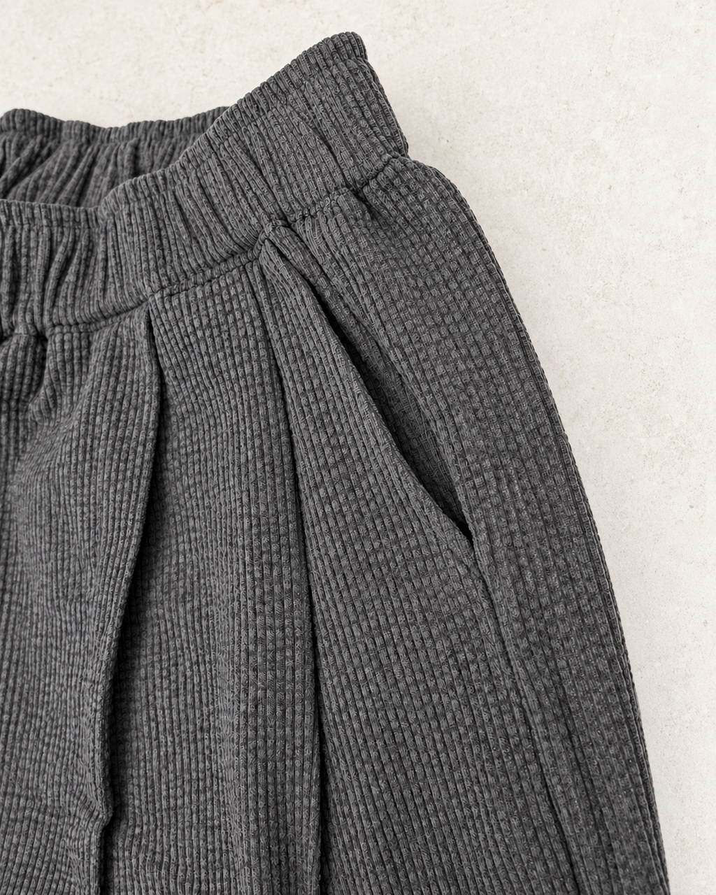 Textured Lounge Trousers – pocket texture detail