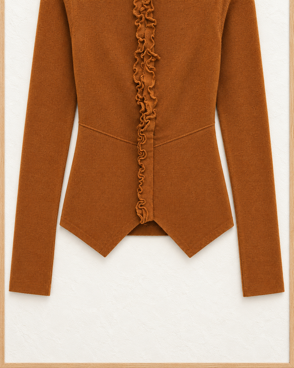Tie-Back Knit Top – waist hem detail