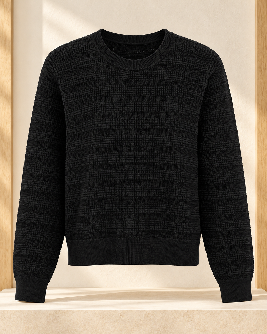 Waffle Texture Knit Sweater – product showcase