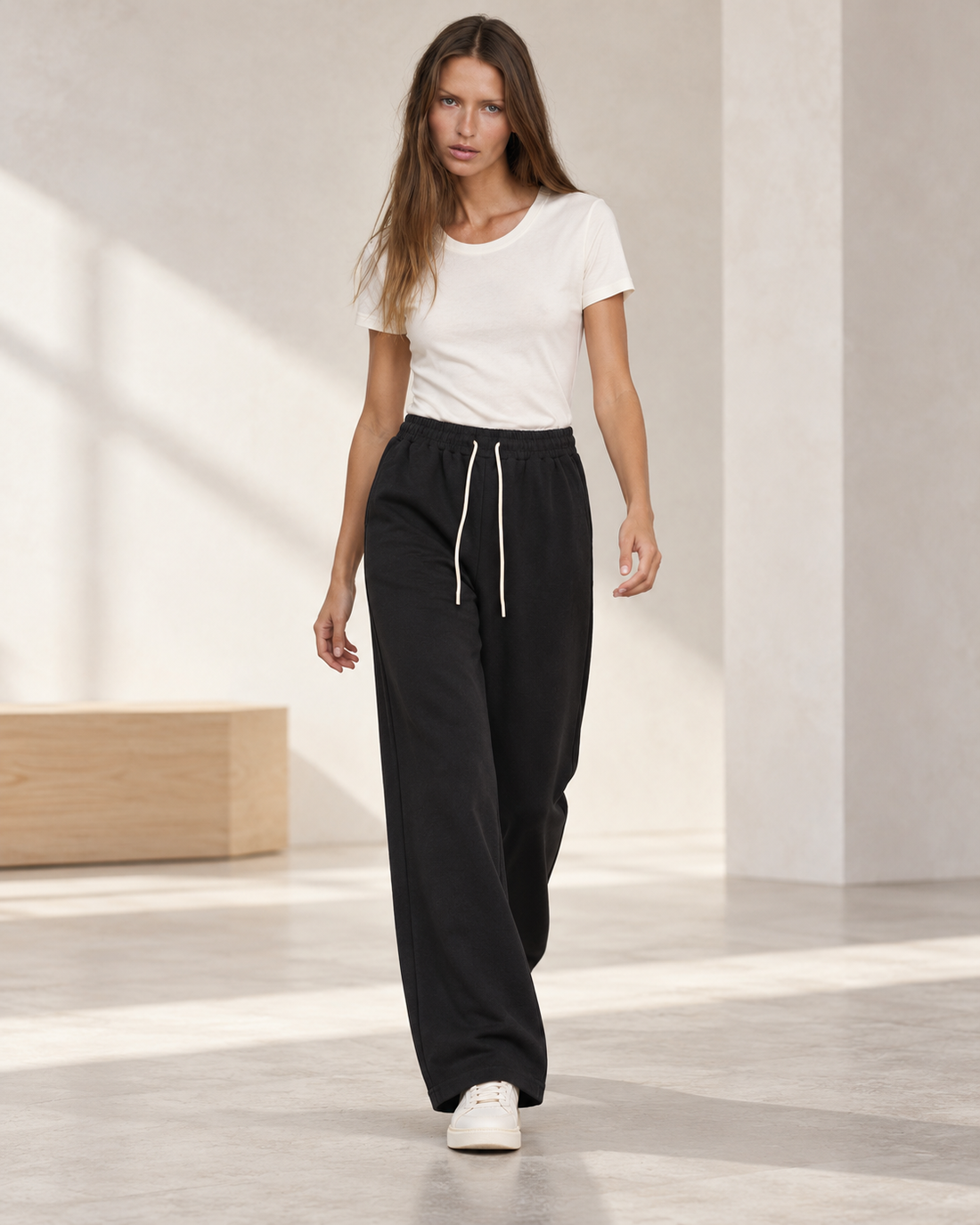 Wide Leg Drawstring Lounge Pants