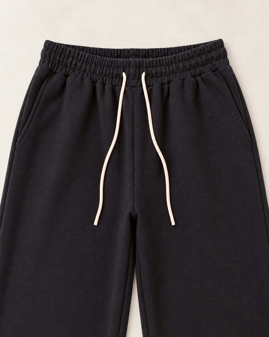 Wide Leg Drawstring Lounge Pants – waist detail