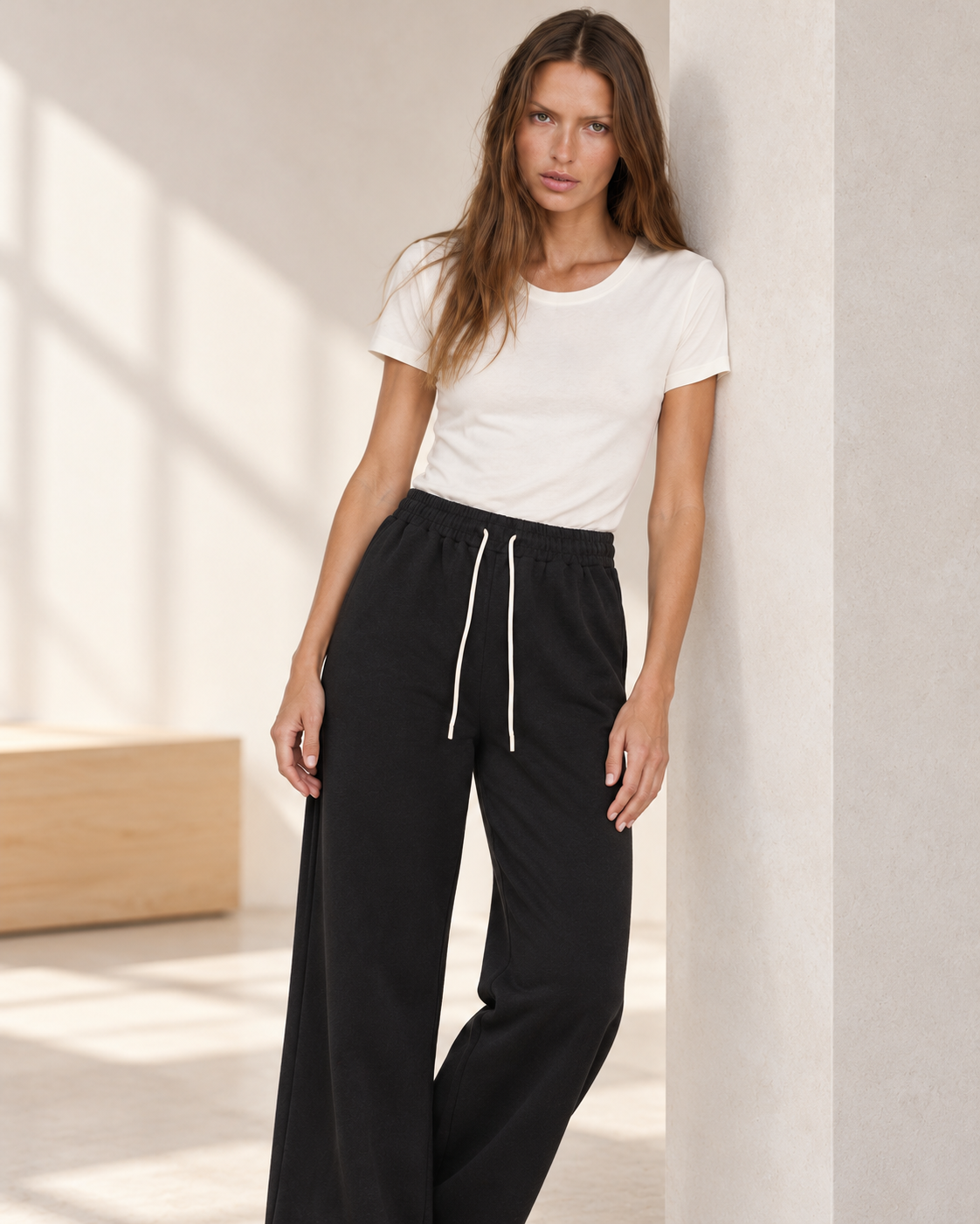 Wide Leg Drawstring Lounge Pants – styled