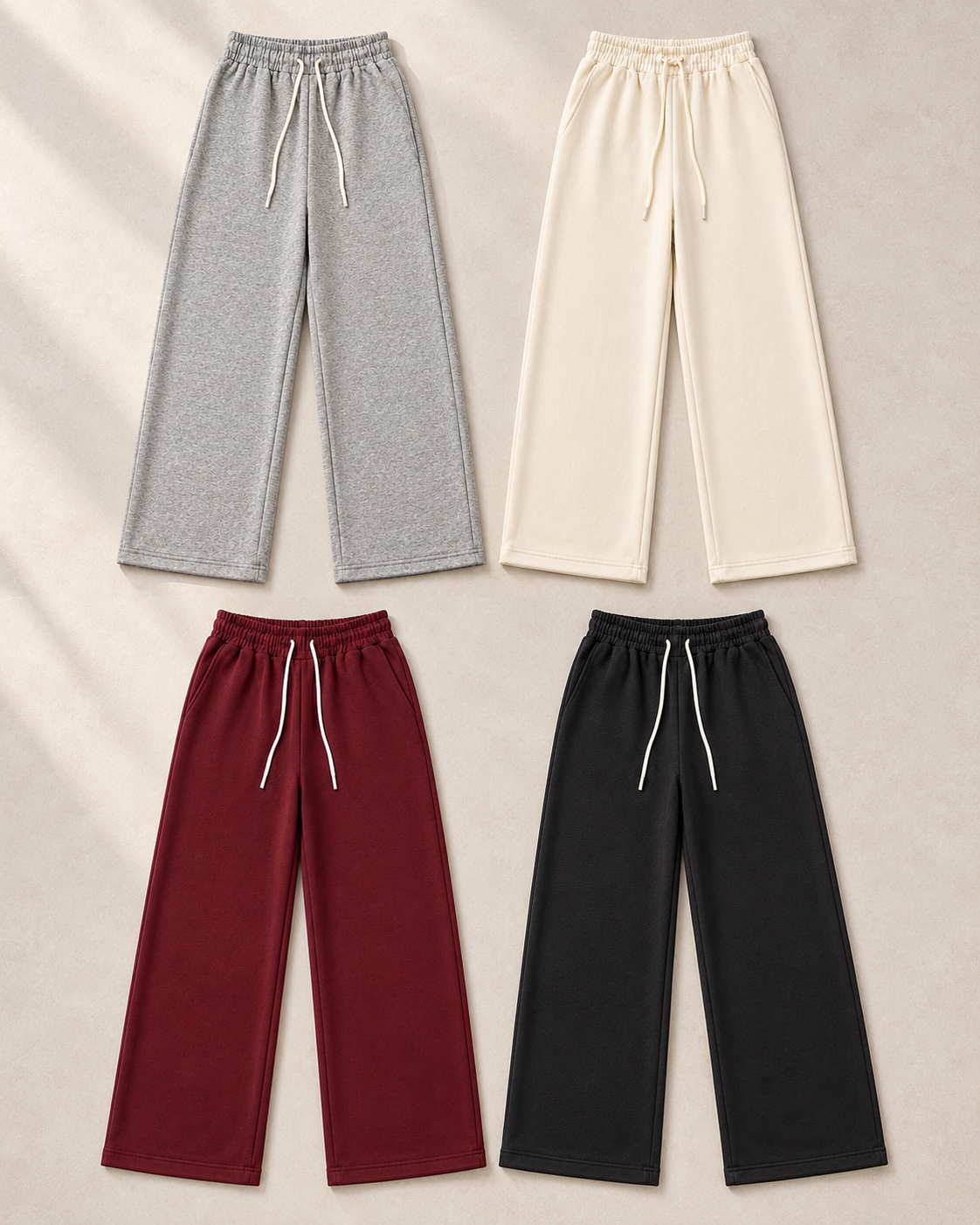 Wide Leg Drawstring Lounge Pants – colours